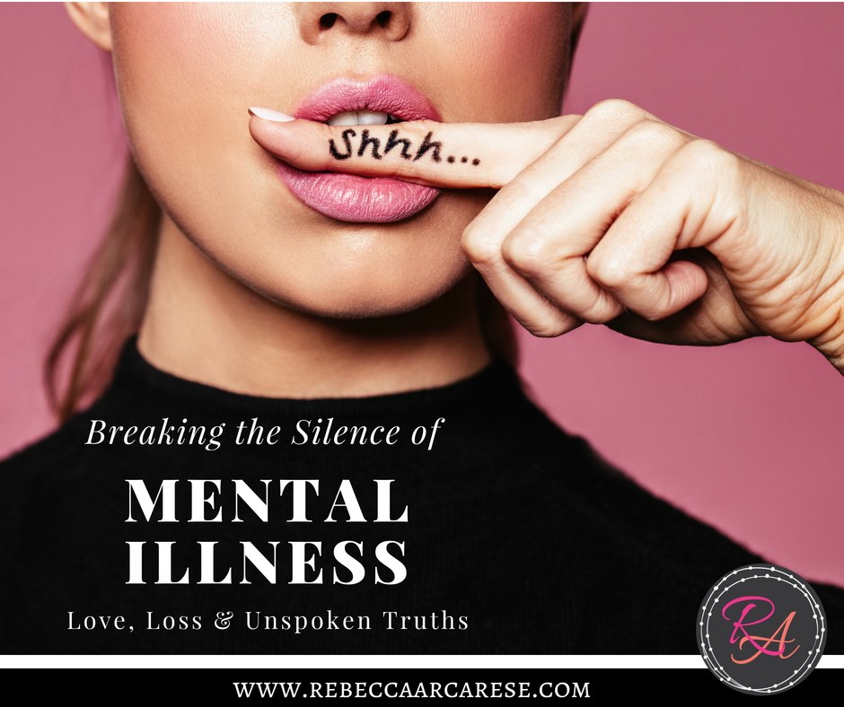 Join me as I share what it is like to walk along side someone with a mental illness.  The judgement, isolation, and fear that families deal with in silence.  It is not to overshadow the immense difficulties of those with mental illness. They are valid.