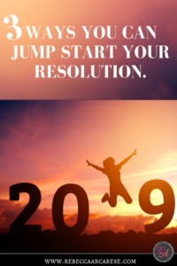 Whatever your big resolution is each year.....does it seem harder and more discouraging?Here are 3 ways we are going to jump start that resolution.