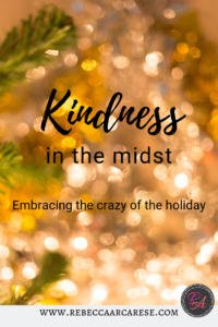 How about this week our kindness challenge takes us outside of our own stuff.  What if we take this week and create an intentional daily kindness act.