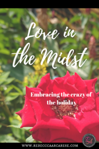 If I was going to title my own Hallmark movie, it would be "Let There Be Peace and Love in the Midst of the Crazy". Do you have a magical childhood memory?